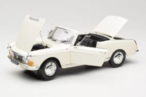 Peugeot 404 Kabriolet Biały Norev 1:18 184746 Metal — zdjęcie 2 z 8