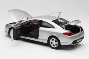 Peugeot 407 Coupe Srebrny Norev 1:18 184747 Metal — zdjęcie 5 z 8