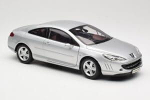 Peugeot 407 Coupe Srebrny Norev 1:18 184747 Metal — zdjęcie 6 z 8