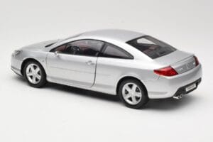 Peugeot 407 Coupe Srebrny Norev 1:18 184747 Metal — zdjęcie 7 z 8