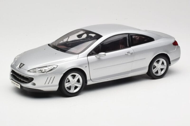 Peugeot 407 Coupe Srebrny Norev 1:18 184747 Metal