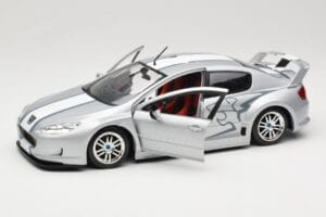 Peugeot 407 Racing Srebrny Solido 1:18 90642 Metal — zdjęcie 2 z 8