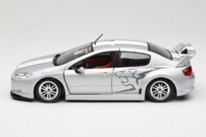 Peugeot 407 Racing Srebrny Solido 1:18 90642 Metal — zdjęcie 4 z 8