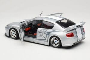 Peugeot 407 Racing Srebrny Solido 1:18 90642 Metal — zdjęcie 5 z 8