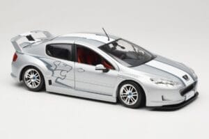 Peugeot 407 Racing Srebrny Solido 1:18 90642 Metal — zdjęcie 6 z 8