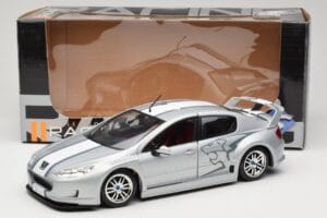 Peugeot 407 Racing Srebrny Solido 1:18 90642 Metal — zdjęcie 8 z 8