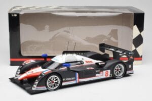 Peugeot 908 HDi LMP1 #8 S. Sarrazin / P. Lamy / S. Bourdais 24 Hours of Le Mans 2nd 2007 Minichamps 1:18 150071208 Metal — zdjęcie 6 z 6