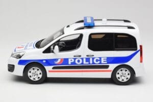 Peugeot Partner Police Niebieski Norev 1:18 184891 Metal — zdjęcie 3 z 6