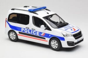 Peugeot Partner Police Niebieski Norev 1:18 184891 Metal — zdjęcie 4 z 6