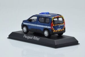 Peugeot Rifter Gendarmerie Otremer Niebieski Norev 1:43 479064 Metal — zdjęcie 3 z 4