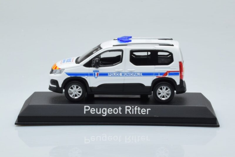 Peugeot Rifter Police Municipale Biały Norev 1:43 479067 Metal
