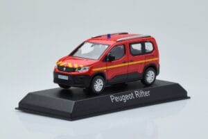 Peugeot Rifter Pompiers Czerwony Norev 1:43 479069 Metal — zdjęcie 2 z 4