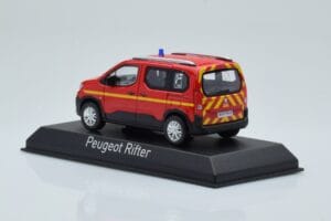 Peugeot Rifter Pompiers Czerwony Norev 1:43 479069 Metal — zdjęcie 3 z 4