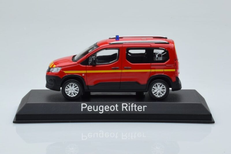 Peugeot Rifter Pompiers Czerwony Norev 1:43 479069 Metal
