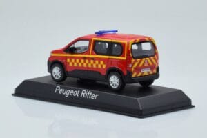 Peugeot Rifter Sapeurs Pompiers Czerwony Norev 1:43 479071 Metal — zdjęcie 3 z 4