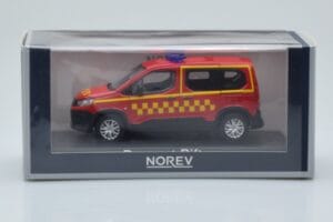 Peugeot Rifter Sapeurs Pompiers Czerwony Norev 1:43 479071 Metal — zdjęcie 4 z 4