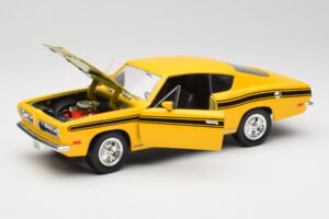 Plymouth Barracuda Żółty Road Legends 1:18 92178 Metal — zdjęcie 2 z 8