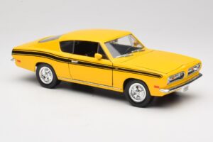 Plymouth Barracuda Żółty Road Legends 1:18 92178 Metal — zdjęcie 6 z 8