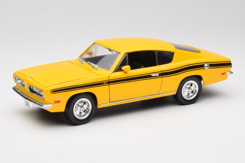 Plymouth Barracuda Żółty Road Legends 1:18 92178 Metal