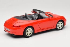 Porsche 911 996 Kabriolet Czerwony Mira 1:18 06930 Metal — zdjęcie 3 z 8