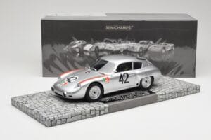 Porsche 356B 1600 GS Carrera GTL Abarth #42 H. Herrmann / H. Linge Targa Florio 1962 Minichamps 1:18 107626842 Żywica — zdjęcie 6 z 6