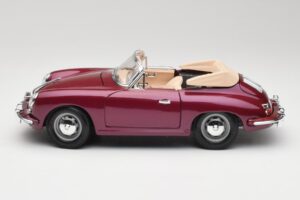 Porsche 356B Kabriolet Bakłażan Bburago 1:18 3021-M4 Metal — zdjęcie 4 z 8