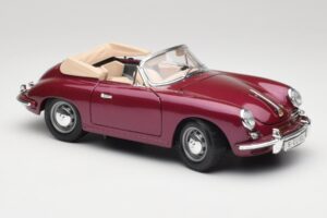 Porsche 356B Kabriolet Bakłażan Bburago 1:18 3021-M4 Metal — zdjęcie 6 z 8