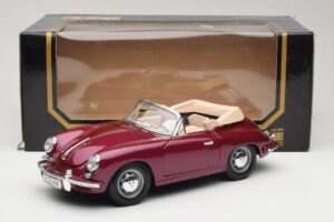 Porsche 356B Kabriolet Bakłażan Bburago 1:18 3021-M4 Metal — zdjęcie 8 z 8