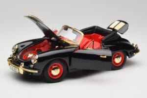 Porsche 356B Kabriolet Czarny Bburago 1:18 3031D Metal — zdjęcie 2 z 8