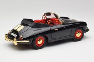 Porsche 356B Kabriolet Czarny Bburago 1:18 3031D Metal — zdjęcie 3 z 8