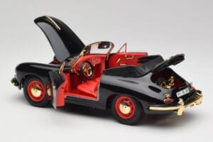 Porsche 356B Kabriolet Czarny Bburago 1:18 3031D Metal — zdjęcie 5 z 8