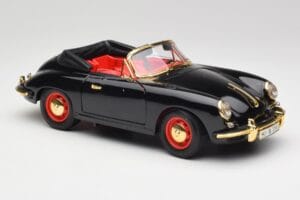 Porsche 356B Kabriolet Czarny Bburago 1:18 3031D Metal — zdjęcie 6 z 8