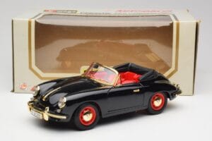 Porsche 356B Kabriolet Czarny Bburago 1:18 3031D Metal — zdjęcie 8 z 8