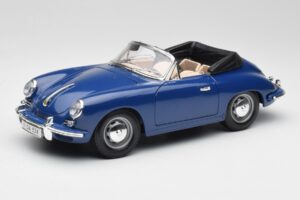 Porsche 356B Kabriolet Niebieski Bburago 1:18 3051 Metal