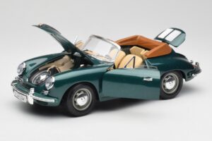 Porsche 356B Kabriolet Zielony Bburago 1:18 3051-M1 Metal — zdjęcie 2 z 8