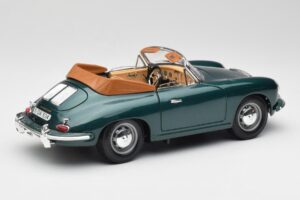 Porsche 356B Kabriolet Zielony Bburago 1:18 3051-M1 Metal — zdjęcie 3 z 8