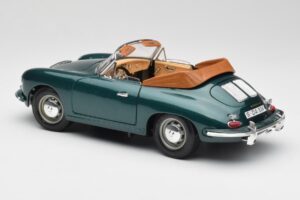 Porsche 356B Kabriolet Zielony Bburago 1:18 3051-M1 Metal — zdjęcie 7 z 8