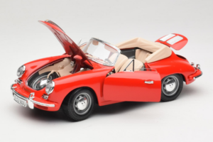 Porsche 356B Kabriolet Czerwony Tchibo 1:18 45703 Metal — zdjęcie 2 z 8