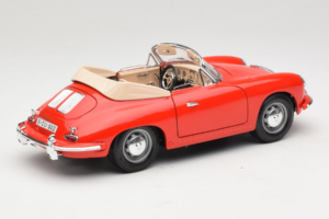 Porsche 356B Kabriolet Czerwony Tchibo 1:18 45703 Metal — zdjęcie 3 z 8