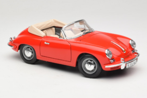 Porsche 356B Kabriolet Czerwony Tchibo 1:18 45703 Metal — zdjęcie 6 z 8