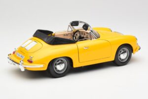 Porsche 356B Kabriolet Żółty Bburago 1:18 3031 Metal — zdjęcie 3 z 8