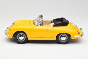 Porsche 356B Kabriolet Żółty Bburago 1:18 3031 Metal — zdjęcie 4 z 8