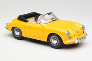 Porsche 356B Kabriolet Żółty Bburago 1:18 3031 Metal — zdjęcie 6 z 8