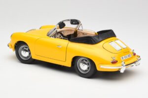 Porsche 356B Kabriolet Żółty Bburago 1:18 3031 Metal — zdjęcie 7 z 8