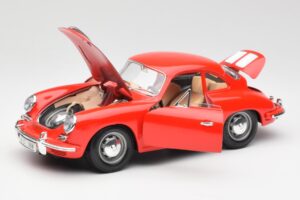 Porsche 356B Czerwony Bburago 1:18 3021 Metal — zdjęcie 2 z 8