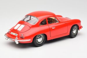 Porsche 356B Czerwony Bburago 1:18 3021 Metal — zdjęcie 3 z 8