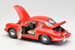 Porsche 356B Czerwony Bburago 1:18 3021 Metal — zdjęcie 5 z 8