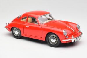 Porsche 356B Czerwony Bburago 1:18 3021 Metal — zdjęcie 6 z 8