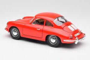 Porsche 356B Czerwony Bburago 1:18 3021 Metal — zdjęcie 7 z 8