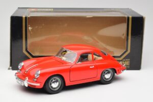 Porsche 356B Czerwony Bburago 1:18 3021 Metal — zdjęcie 8 z 8